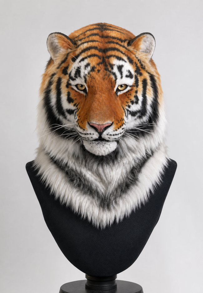 Realistic Tiger Fursuit Head – Custom Order Hover Image