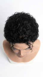 Realistic Michael Jackson silicone head mask – top view