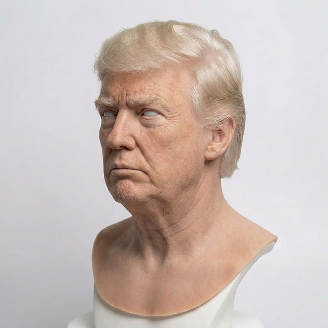 Realistic Silicone Head Mask – Trump Style | Custom Order Main Image