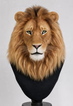 Realistic lion fursuit head – front view