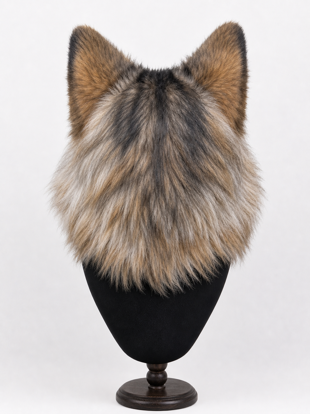 Handmade Realistic Wolf Fursuit Head: Movable Jaw Cosplay Mask